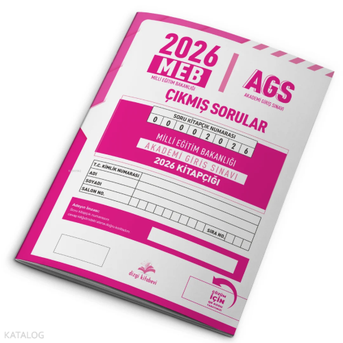Dizgi Kitap MEB-AGS 2026 Sınavı Tek Fasikül Tamamı Video Çözümlü Oriji