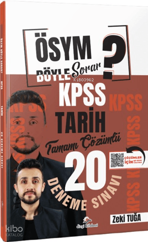 Dizgi Kitap ÖSYM Böyle Sorar 2026 KPSS Tarih Tamamı PDF Çözümlü 20 Den