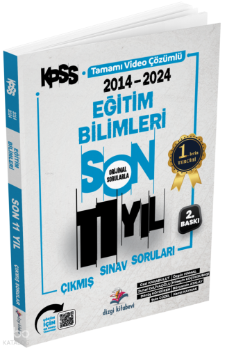 Dizgi Kitap Yayınları 2025 Eğitim Bilimleri Son 11 Yıl Orijinal Video 