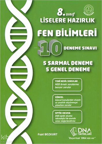 Dna Yayınları 8. Sınıf Fen Bilimleri 10 Deneme Sınavı