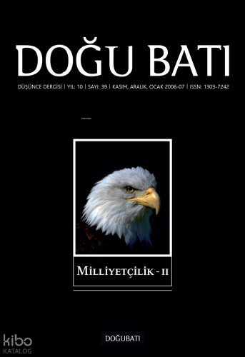 Doğu Batı Düşünce Dergisi Yıl: 10 Sayı: 39 - Milliyetçilik II
