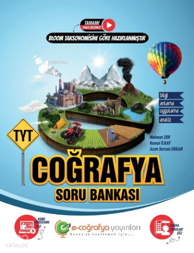 E-Coğrafya Tyt Soru Bankası Coğrafya - 2022 | Kolektif | E-Coğrafya Ya
