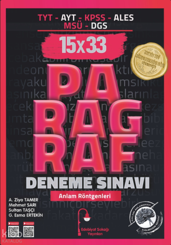 Edebiyat Sokağı TYT AYT KPSS ALES MSÜ DGS Paragraf Deneme Sınavı