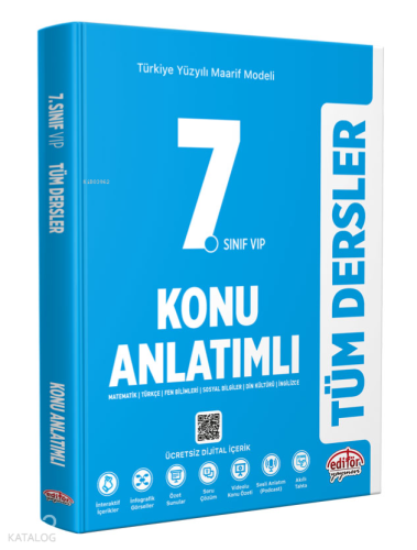 Editör 7. Sınıf VIP Tüm Dersler Maarif Model Konu Anlatımlı | Kolektif