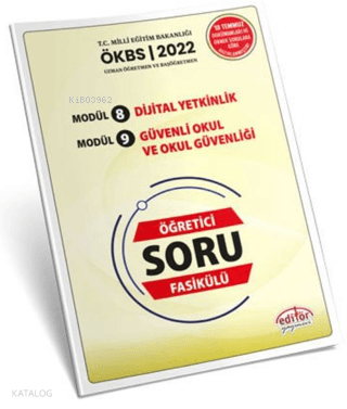 Editör Uzman ve Başöğretmen Modül 8 Dijital Yetkinlik - Modül 9 Güvenl