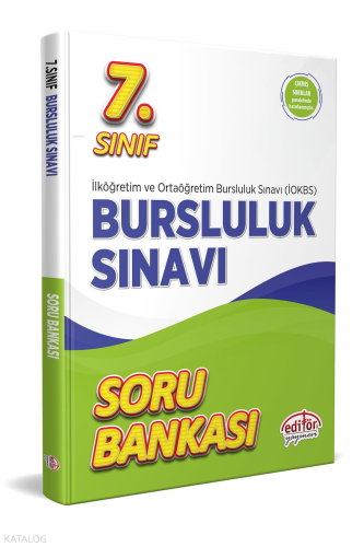 Editör Yayınevi 7. Sınıf Bursluluk Sınavı Soru Bankası | Kolektif | Ed