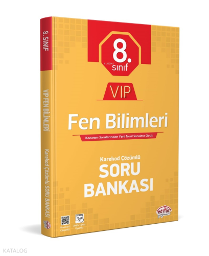 Editör Yayınevi 8. Sınıf Vip Fen Bilimleri Soru Bankası