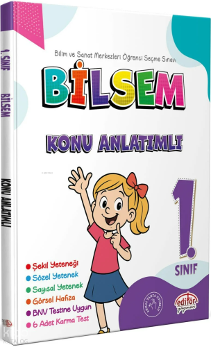 Editör Yayınları 1. Sınıf Bilsem Konu Anlatımlı | Kolektif | Editör Ya