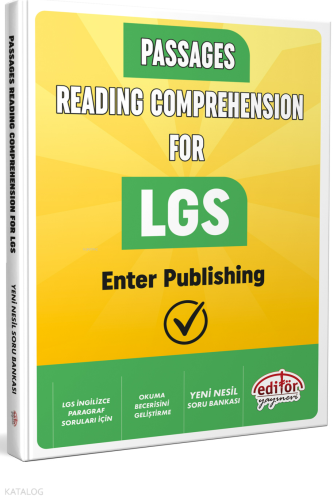 Editör Yayınları Passages Reading Comprehension For LGS