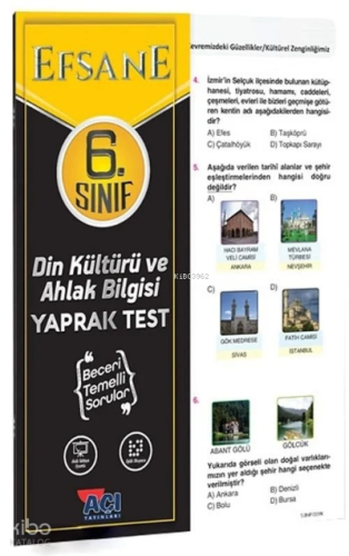 Efsane Yayınları 6. Sınıf Fen Bilimleri Yaprak Test
