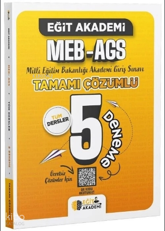 Eğit Akademi MEB-AGS Tamamı Çözümlü 5 Deneme
