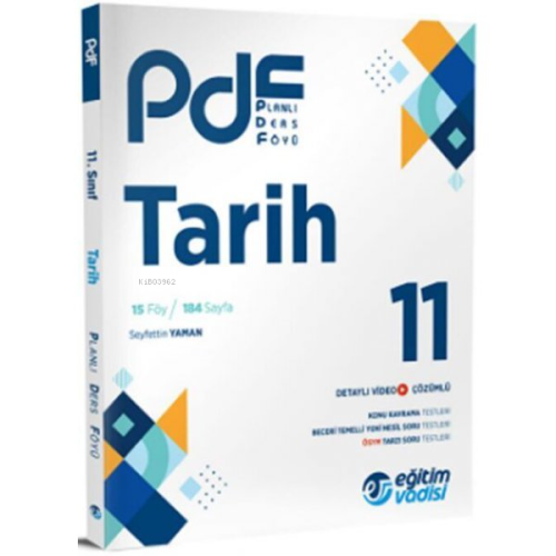 Eğitim Vadisi 11. Sınıf Tarih PDF Planlı Ders Föyü | Kolektif | Eğitim