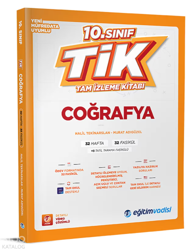 Eğitim Vadisi Yayınları 10.Sınıf Coğrafya Tam İzleme Kitabı | Halil Te