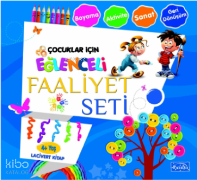 Eğlenceli Faaliyet Seti Lacivert Kitap– 4 Yaş Üzeri