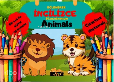 Eğlenerek İngilizce Öğreniyorum;Animals | Kolektif | TGR Yayıncılık