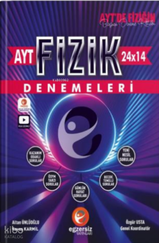 Egzersiz Yayınları Ayt Denemeleri Fizik | Kolektif | Egzersiz Yayınlar