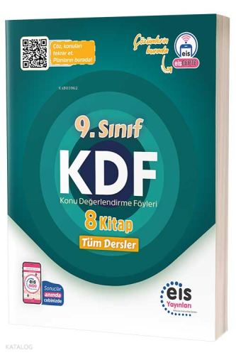 EIS - 9.Sınıf - Tüm Dersler - KDF 8’li | Kolektif | Eis Yayınları