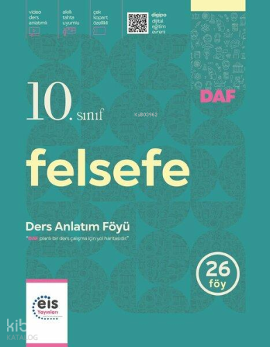 Eis Yayınları 10. Sınıf Felsefe Ders Anlatım Föyü