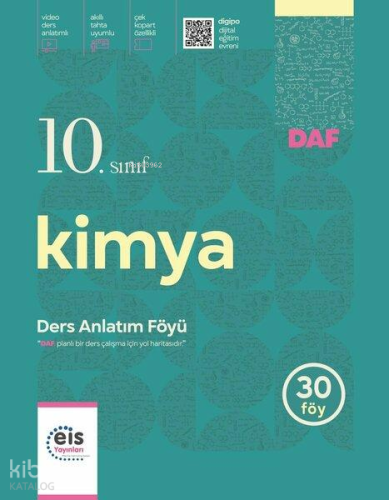 Eis Yayınları 10. Sınıf Kimya Ders Anlatım Föyü