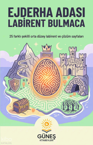 Ejderha Adası Labirent Bulmaca;25 Farklı Şekilli Orta Düzey Labirent v