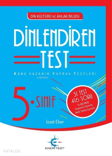 Eker 5. Sinif Dinlendiren Test | Kolektif | Eker Test Yayınları (Bayil