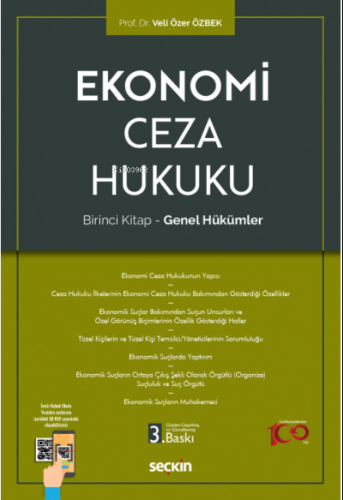 Ekonomi Ceza Hukuku Birinci Kitap – Genel Hükümler