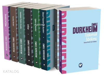 Emile Durkheim Seti (8 Kitap Takım)