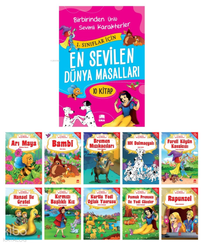 En Sevilen Dünya Masalları (10 Kitap Takım Büyük Boy) | Kolektif | Ema