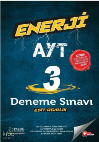 Enerji AYT Eşit Ağırlık 3 Deneme Sınavı