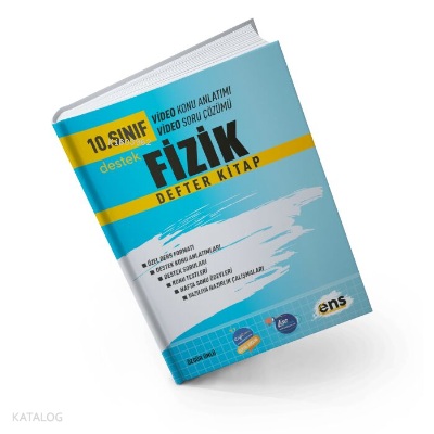 ENS Yayıncılık 10. Sınıf Fizik Defter Kitap | Kolektif | Ens Yayınları