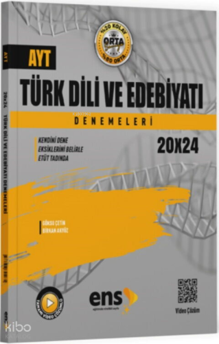 ENS Yayınları AYT Türk Dili ve Edebiyatı 20 x 24 Denemeleri