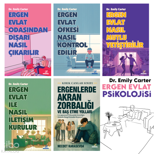 Ergen Evlat Psikolojisi (5 Kitap) | Emily Carter | Nesnel Yayınları