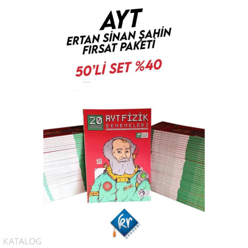 Ertan Sinan Şahin Yayınları AYT Fizik Denemeleri  (20 Deneme) 50'li
