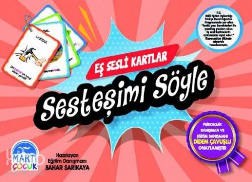 Eş Sesli Kartlar – Sesteşimi Söyle | Bahar Sarıkaya | Martı Çocuk Yayı