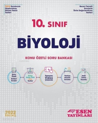 Esen 10.Sınıf Biyoloji Konu Özetli Soru Bankası | Kolektif | Esen Yayı
