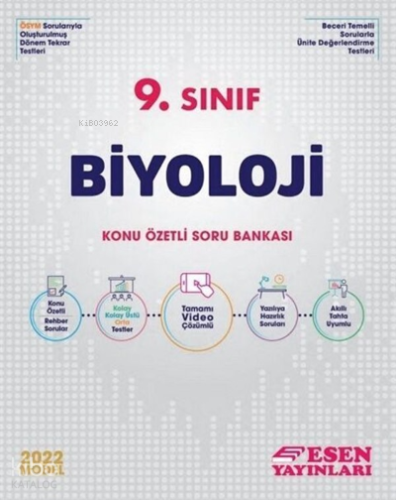 Esen 9.Sınıf Biyoloji Konu Özetli Soru Bankası | Kolektif | Esen Yayın