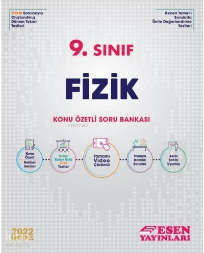 Esen 9.Sınıf Fizik Konu Özetli Soru Bankası | Kolektif | Esen Yayınlar