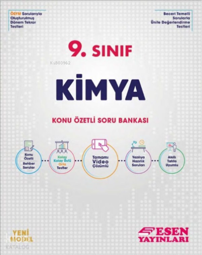 Esen 9.Sınıf Kimya Konu Özetli Soru Bankası | Kolektif | Esen Yayınlar