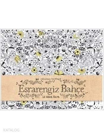 Esrarengiz Bahçe 12 Adet Tebrik Kartı ve Zarfı (Kutulu)