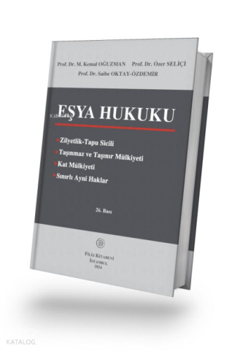 Eşya Hukuku | M. Kemal Oğuzman | Filiz Kitabevi