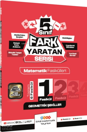 Etkili Matematik 5. Sınıf Geometrik Şekiller Fark Yaratan Fasikül 1 | 