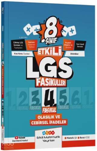 Etkili Matematik Yayınları 8. Sınıf Etkili LGS Fasikül Olasılık ve Ceb
