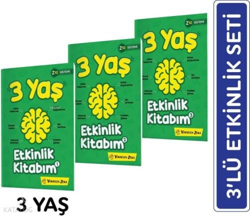 Etkinlik Kitabım Seti (3 Yaş) | Kolektif | Yükselen Zeka Yayınları