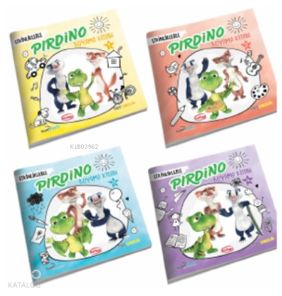 Etkinliklerle Pırdino Boyama Kitabları Seti (4 Kitap Set)