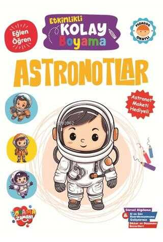 Etkinlikli Kolay Boyama - Astronotlar