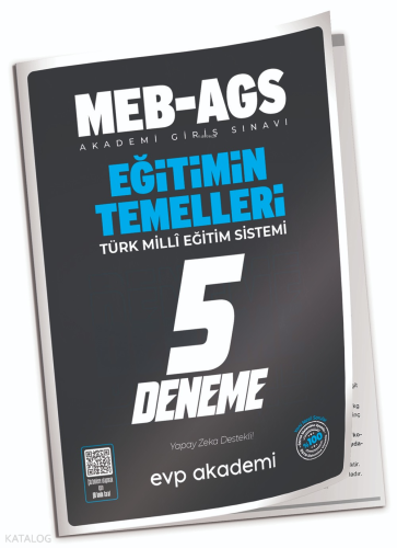 EVP Akademi MEB-AGS Eğitimin Temelleri 5 Deneme Çözümlü
