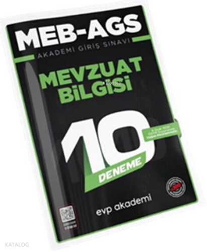EVP Akademi MEB - AGS Mevzuat Bilgisi 10 Deneme | Kolektif | EVP Akade