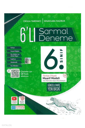 Evrensel İletişim 6. Sınıf Tüm Dersler 6'lı Sarmal Deneme | Kolektif |
