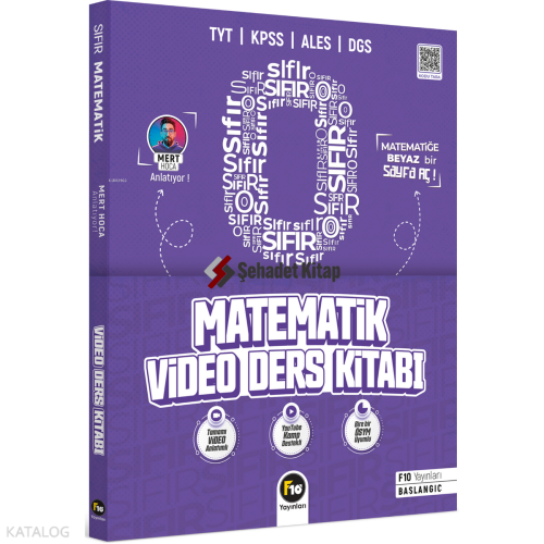 F10 Yayınları / Mert Hoca ile Sıfırdan Matematik Video Ders Kitabı | M