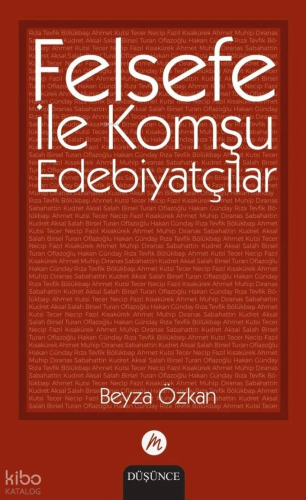 Felsefe ile Komşu Edebiyatçılar